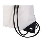 Mochila de cuerdas non-woven duradero y resistente al desgarro 5L color blanco vista detalle 1
