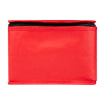 Bolsa térmica de non-woven reciclado para 6 latas y capacidad 4L color rojo segunda vista frontal