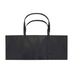 Bolsa de mano extragrande de poliéster reciclado con asas 65L color negro segunda vista frontal