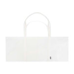 Bolsa de mano extragrande de poliéster reciclado con asas 65L color blanco segunda vista frontal