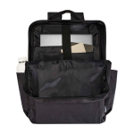 Mochila de poliéster reciclado con compartimento para PC 15” color gris oscuro segunda vista
