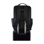 Mochila de poliéster reciclado con compartimento para PC 15” color gris oscuro tercera vista