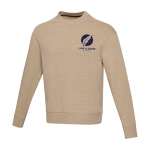 Jersey unisex de poliéster y algodón reciclado de 280 g/m2 Elevate NXT vista impresión serigrafía