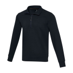 Jersey unisex de tejido reciclado con cremallera corta 280 g/m2 Elevate NXT