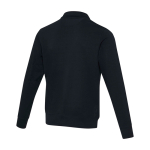 Jersey unisex de tejido reciclado con cremallera corta 280 g/m2 Elevate NXT tercera vista trasera