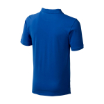 Polo de manga corta de hombre de algodón en piqué 200 g/m2 Elevate Life color azul vista trasera