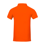 Polo de manga corta de hombre de algodón en piqué 200 g/m2 Elevate Life color naranja segunda vista trasera