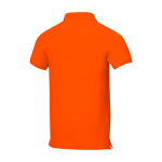 Polo de manga corta de hombre de algodón en piqué 200 g/m2 Elevate Life color naranja tercera vista trasera