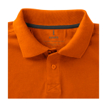 Polo de manga corta de hombre de algodón en piqué 200 g/m2 Elevate Life color naranja