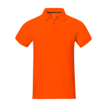 Polo de manga corta de hombre de algodón en piqué 200 g/m2 Elevate Life color naranja segunda vista frontal