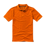 Polo de manga corta de hombre de algodón en piqué 200 g/m2 Elevate Life color naranja