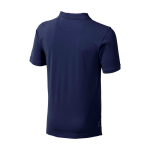 Polo de manga corta de hombre de algodón en piqué 200 g/m2 Elevate Life color azul marino vista trasera
