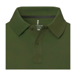Polo de manga corta de hombre de algodón en piqué 200 g/m2 Elevate Life color verde militar vista detalle 1
