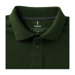 Polo de manga corta de hombre de algodón en piqué 200 g/m2 Elevate Life color verde militar