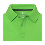 Polo de manga corta de hombre de algodón en piqué 200 g/m2 Elevate Life color verde fluorescente vista detalle 1