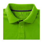Polo de manga corta de hombre de algodón en piqué 200 g/m2 Elevate Life color verde fluorescente