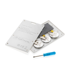 Tarjeta para encontrar la cartera compatible con Apple FindMy color blanco cuarta vista