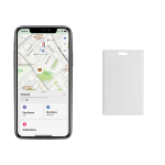 Tarjeta para encontrar la cartera compatible con Apple FindMy color blanco quinta vista