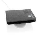 Porta pasaporte rastreable con localización Find My de Apple color negro tercera vista