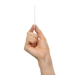 Tarjeta ultradelgada rastreadora para billetera con Find My color blanco sexta vista