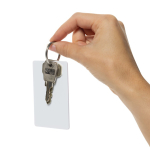 Tarjeta ultradelgada rastreadora para billetera con Find My color blanco séptima vista