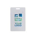 Tarjeta ultradelgada rastreadora para billetera con Find My color blanco vista de impresión