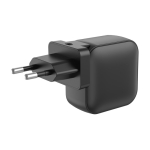 Cargador supperápido para varios países con 3 salidas 70W color negro quinta vista