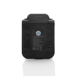 Cargador inalámbrico 3 en 1 de aluminio reciclable de 15W color negro octava vista