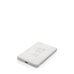 Powerbank con carga inalámbrica magnética indicador 5.000 mAh color plateado vista de impresión