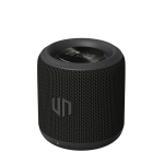 Altavoz con materiales reciclados y micrófono incorporado color negro vista de impresión