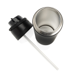 Botella de acero inoxidable reciclado de doble pared de 720ml color negro novena vista