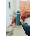 Botella de acero inoxidable reciclado de doble pared de 720ml color negro