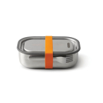 Fiambrera de acero inoxidable con cubierto y cinta Black+Blum 1 L color naranja