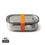 Fiambrera de acero inoxidable con cubierto y cinta Black+Blum 1 L color naranja