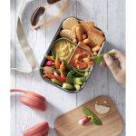 Fiambrera de acero inoxidable con tapa y cinta Black+Blum 1,25L color turquesa