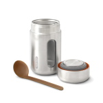 Frasco térmico de acero inoxidable con antigoteo Black+Blum 400ml cuarta vista