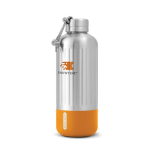 Botella térmica grande de acero inoxidable Black+Blum 850ml color naranja vista con logo