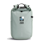 Mochila antirrobo resistente al agua capacidad 26L y PC 16” color verde oliva vista de impresión