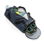 Bolsa de deporte de RPET con correo ajustable capacidad 25L color azul marino sexta vista