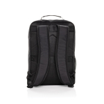 Mochila de RPET con bolsillo frontal para PC 15” Swiss Peak color negro cuarta vista