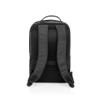 Mochila con bolsillo frontal con cremallera PC 15,6” Swiss Peak color negro cuarta vista