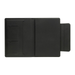 Portafolio magnético ecológico con tapa dura A5 hojas a rayas color negro novena vista