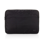 Funda de RPET con forro y bolsillo frontal Swiss Peak PC 15,6” color negro