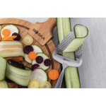 Cortador de queso de acero inoxidable antiadherente Boska color plateado brillante