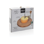 Rizador de queso de gama alta de acero inoxidable Boska color plateado brillante segunda vista con caja