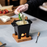 Fondue de cerámica de gama alta con garantía de por vida Boska color negro