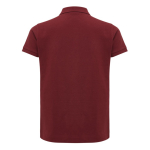 Polo piqué de algodón reciclado mujer casual fit 220 g/m2 Iqoniq color burdeos segunda vista