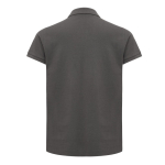 Polo piqué de algodón reciclado mujer casual fit 220 g/m2 Iqoniq color plateado mate segunda vista