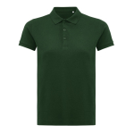 Polo piqué de algodón reciclado de mujer casual fit 220 g/m2 Iqoniq color verde bosque