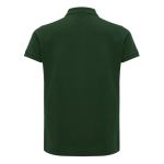 Polo piqué de algodón reciclado mujer casual fit 220 g/m2 Iqoniq color verde bosque segunda vista